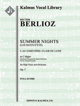 Summer Nights, Op. 7 (Les nuits d'ete): 5. Au Cimitiere: Clair de lune (transposed in C)