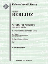 Summer Nights, Op. 7 (Les nuits d'ete): 5. Au Cimitiere: Clair de lune (transposed in C)