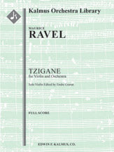 Tzigane (original version with new solo violin edition)