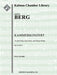 Kammerkonzert, Op. 8/ IAB 3 (Chamber Concerto) for Solo Piano, Solo Violin, and Thirteen Winds