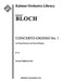 Concerto Grosso No. 1 for String Orchestra and Piano Obbligato, B. 59