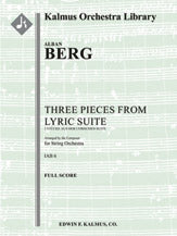 Three Pieces from the Lyric Suite (3 Stke aus der Lyrischen suite)