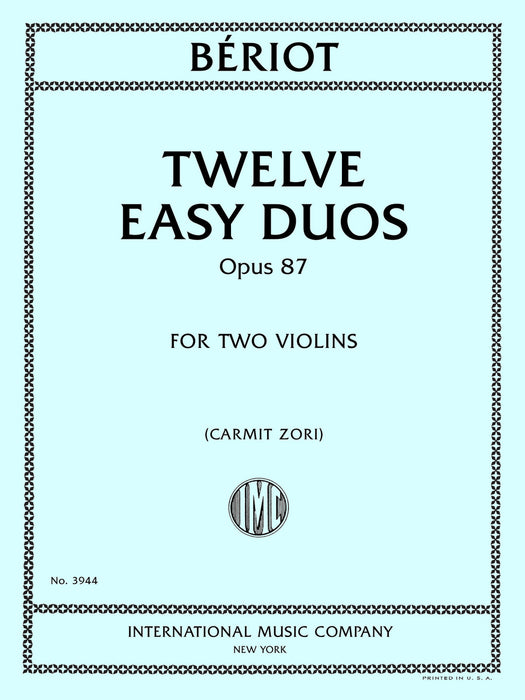 Twelve Easy Duos, Opus 87