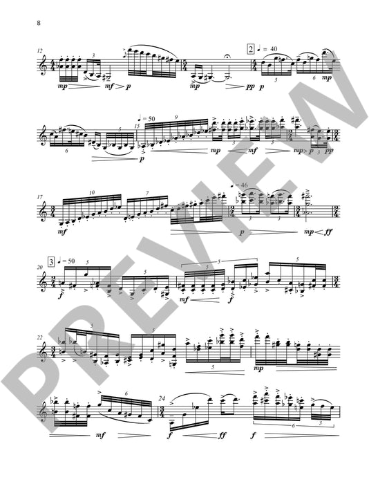 Golden Hydrangea op. 91 for violin solo op. 91 Edition Schott