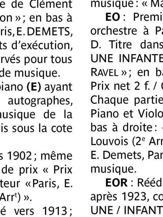 Pavane Pour Une Infante Defunte for Piano