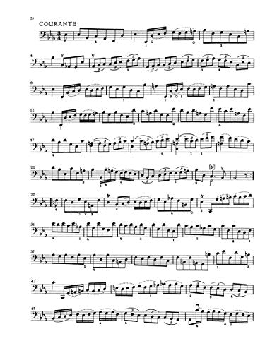 Six Suites for Violoncello solo BWV 1007-1012 巴赫约翰瑟巴斯提安 组曲 大提琴独奏 骑熊士版