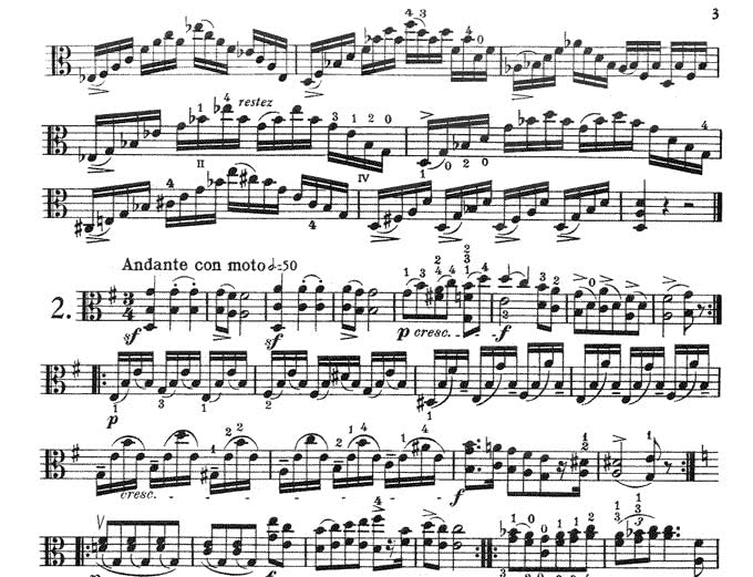 41 Caprices, Opus 22 随想曲作品 中提琴独奏 国际版