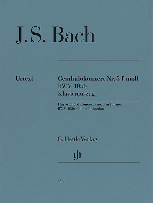 Bach, Johann Sebastian – Harpsichord Concerto no. 5 in f minor BWV 1056