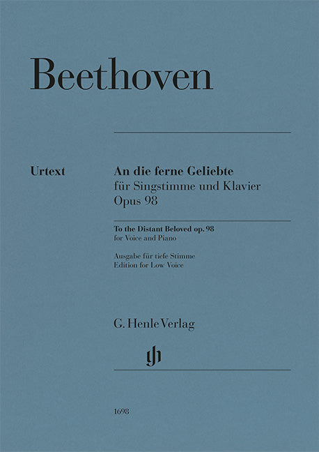 Beethoven, Ludwig van – To the Distant Beloved op. 98 – for Voice and Piano