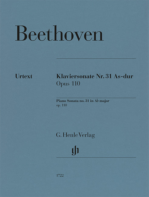 Beethoven, Ludwig van – Piano Sonata no. 31 in A flat major op. 110