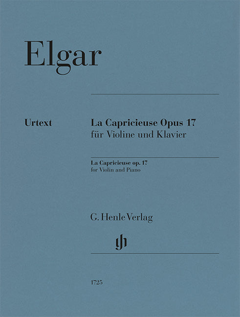 Elgar, Edward – La Capricieuse op. 17 for Violin and Piano