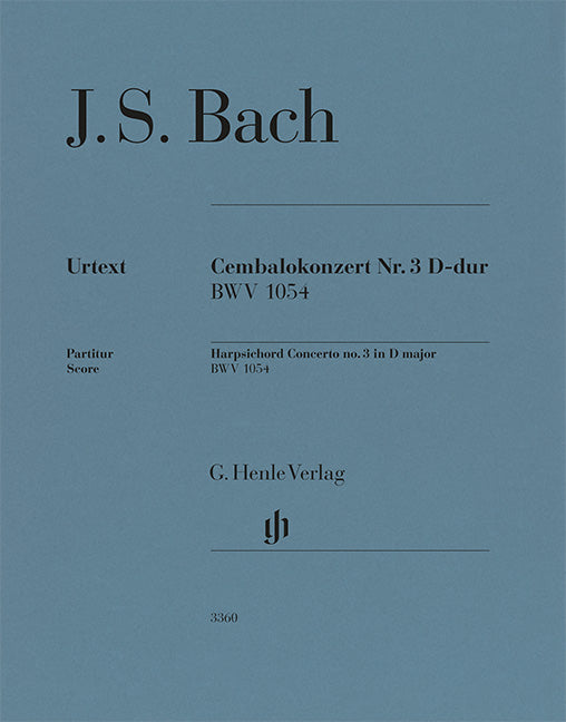 Bach, Johann Sebastian – Harpsichord Concerto no. 3 in D major BWV 1054