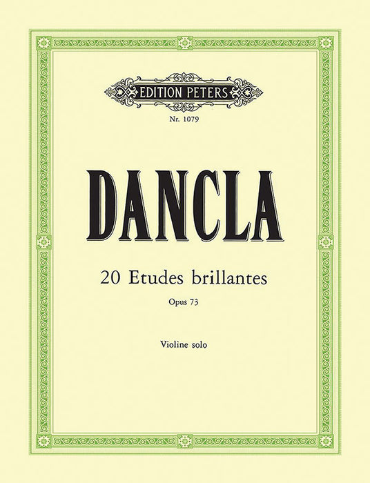20 尒udes brillantes Op. 73 for Violin