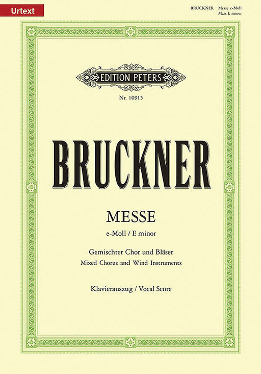 Mass in E minor WAB 27 (2nd Version, 1882) (Vocal Score)