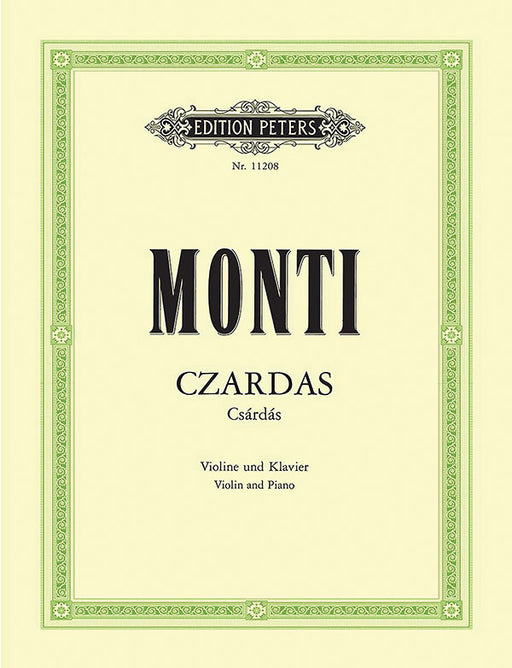 Czardas (Cs嫫d嫳) for Violin and Piano