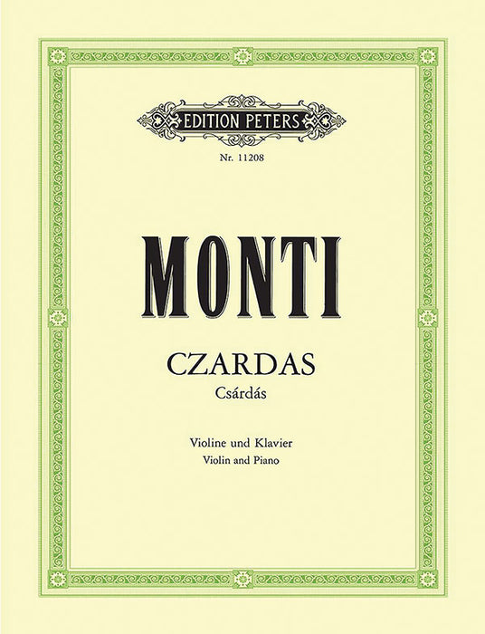 Czardas (Cs嫫d嫳) for Violin and Piano