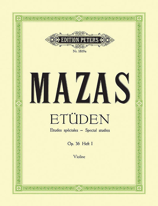 Studies Op. 36 for Violin, Vol. 1: 尒udes sp嶰iales