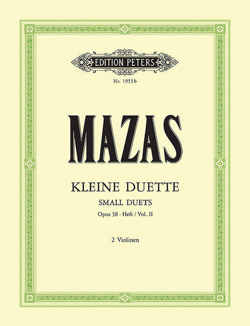 12 Little Duets Op. 38 for 2 Violins, Vol. 2