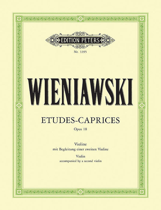 尒udes-Caprices Op. 18 for Violin with 2nd Violin Accompaniment