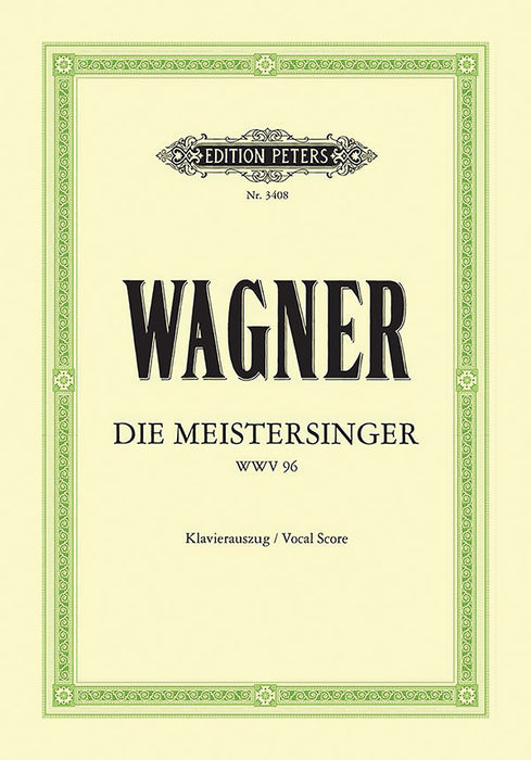 Die Meistersinger von Nnberg WWV 96 (Vocal Score)