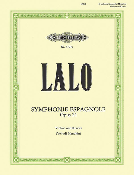 Symphonie espagnole Op. 21 (Edition for Violin and Piano)