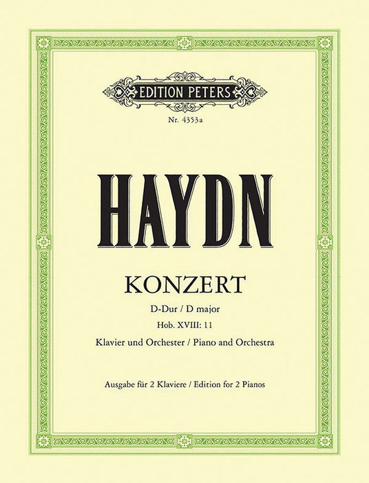 Piano Concerto in D Hob. XVIII:11 (Edition for 2 Pianos)