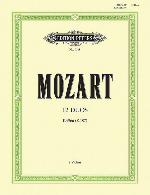 12 Duos for 2 Horns K487 (496a) (Transcribed for 2 Violins)