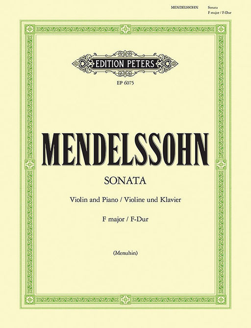 Violin Sonata in F MWV Q26