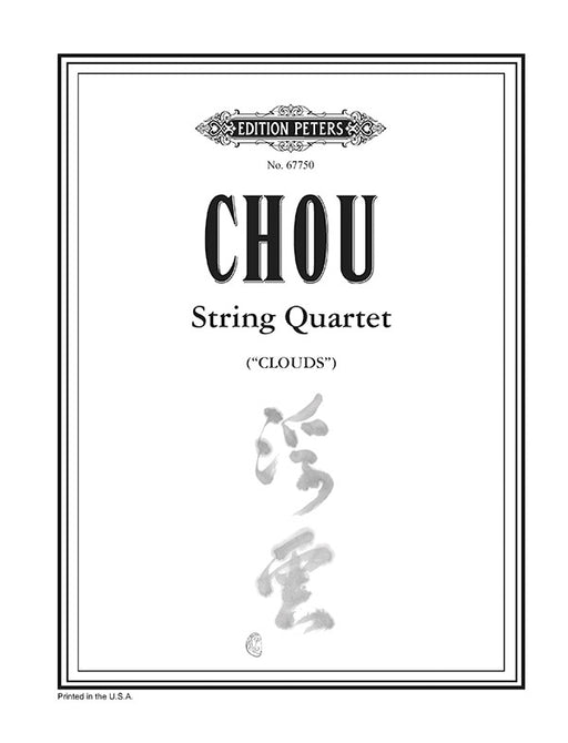String Quartet No. 1 "Clouds" (Score)