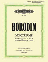 Nocturne from String Quartet No. 2  in D (Arranged for Violin and Piano)