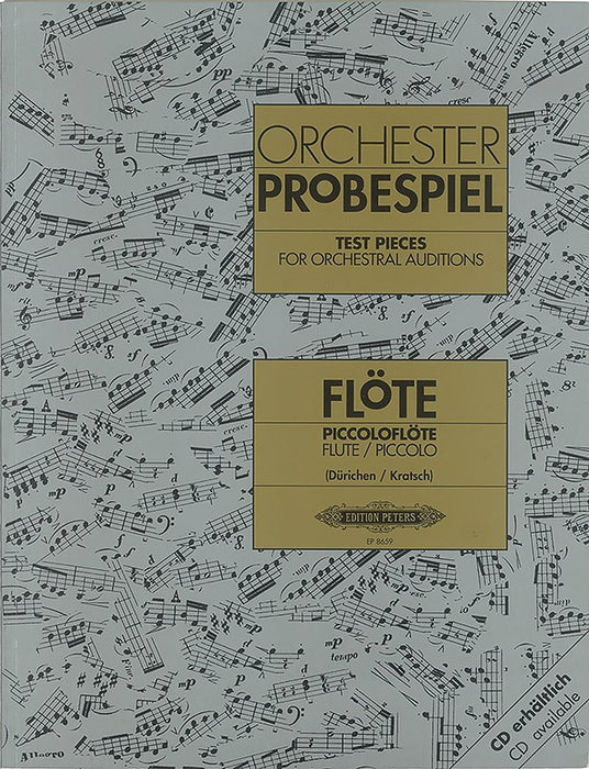 Test Pieces for Orchestral Auditions: Flute, Piccolo