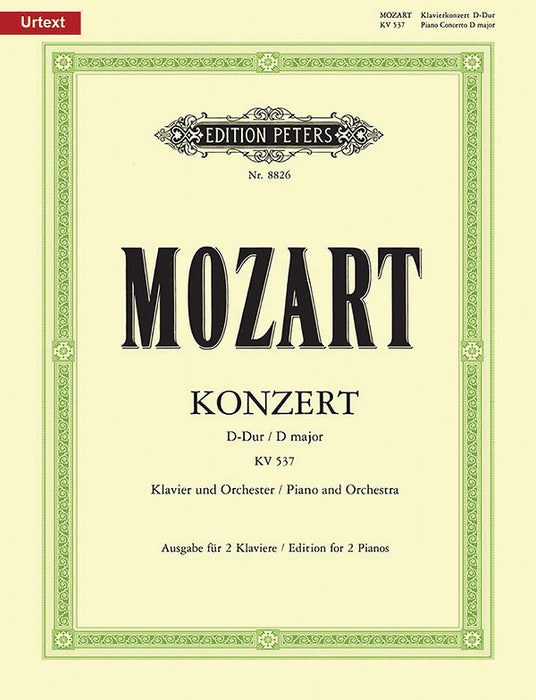 Piano Concerto No. 26 in D K537 Coronation (Edition for 2 Pianos)