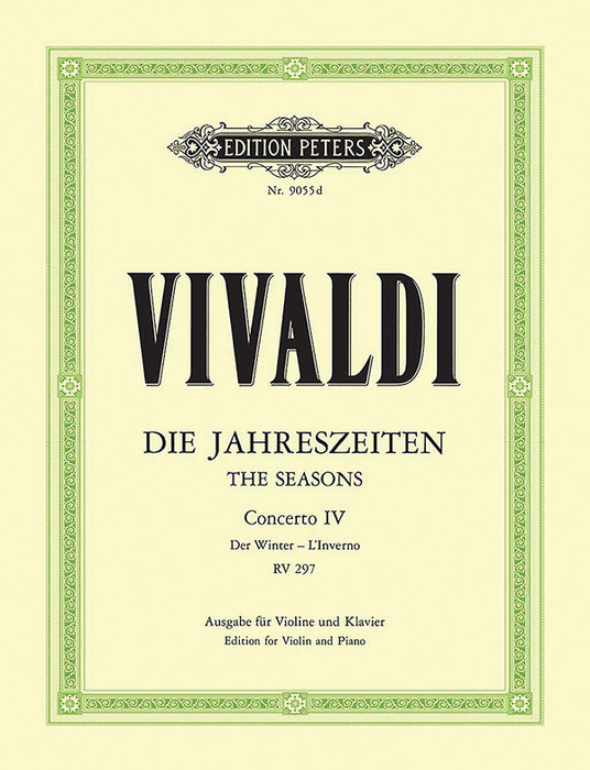 Violin Concerto in F minor Op. 8 No. 4 Winter (Edition for Violin and Piano)