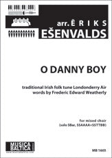 Danny Boy for Mixed Choir (Soprano/Baritone Solo, SSAAAA, SSTTBB)