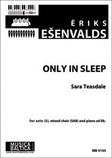 Only in Sleep (Mixed Choir, SAB)