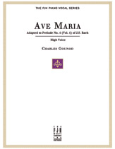 Ave Maria, For High Voice and Piano