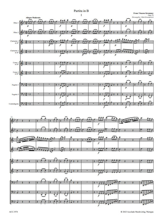 Partita in B-flat major op. 78 op. 78