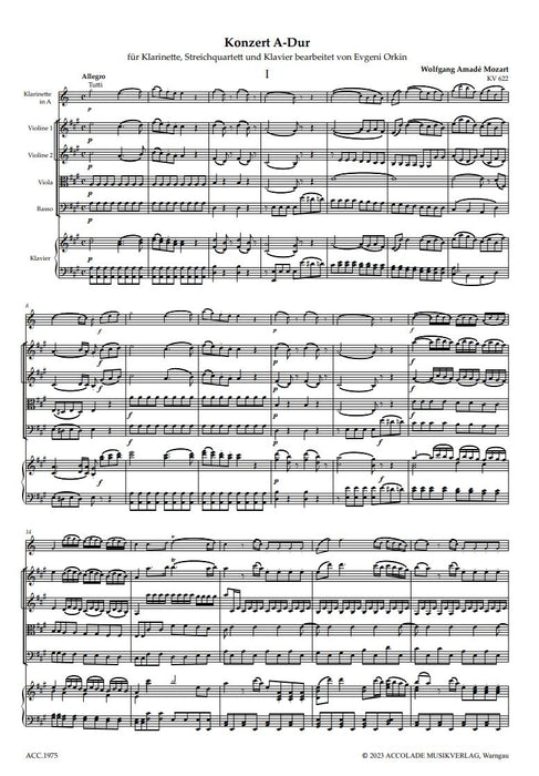 Concerto in A major K.622