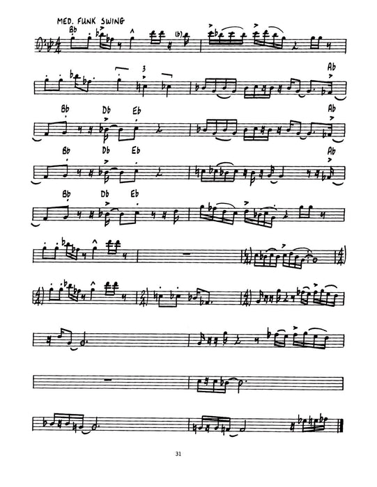 Contemporary Jazz/Rock Rhythms for All Bass Clef Instruments