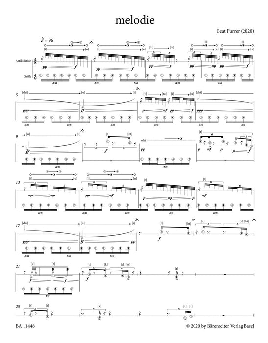 melodie für Flöte solo