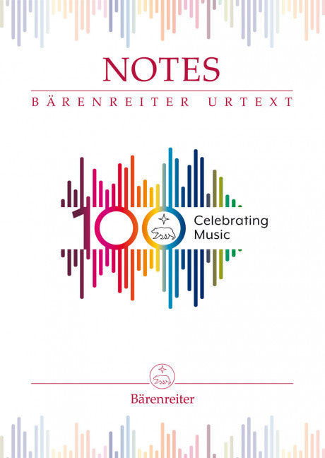 Notes - Celebrating Music Bärenreiter Notizbuch mit Jubiläumslogo Jubiläums-Sonderausgabe - 100 Jahre Bärenreiter Mit Notenlinien und Blanko-Seiten
