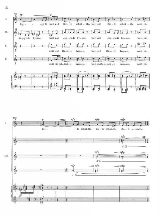 Die Hampeloper oder "Joggeli söll ga Birli schüttle"