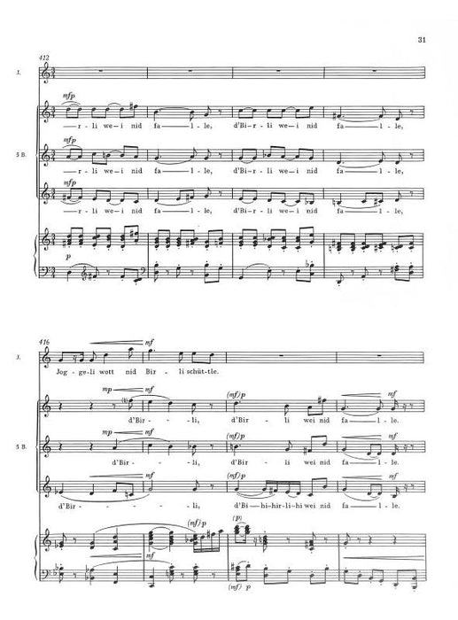 Die Hampeloper oder "Joggeli söll ga Birli schüttle"