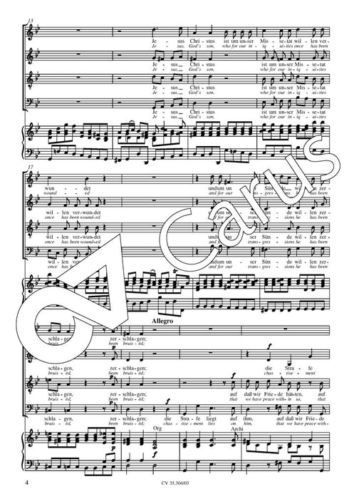 St. Mark Passion Fassung einer Aufführung am Hofe zu Weimar um 1713 durch J. S. Bach