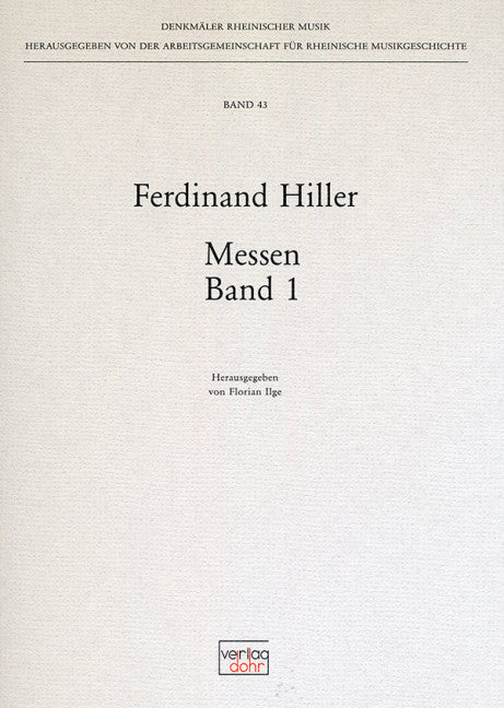 Masses Volume 1 43 43 Denkmäler rheinischer Musik