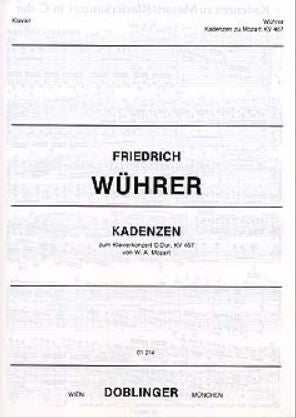 Kadenzen zu Mozarts Klavierkonzert C-Dur KV 467 KV 467 C major