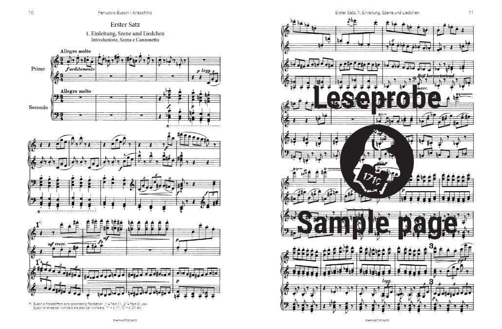 Arlecchino op. 50 K 270 A Theatrical Caprice in One Act In the appendix, EB 9433 contains the later composed aria “Wer siegt? Wer fällt?". op. 50 K 270