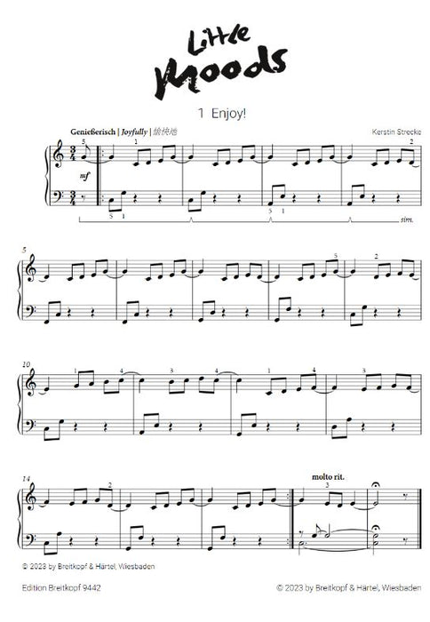 Little Moods 15 leichte Stücke für Klavier