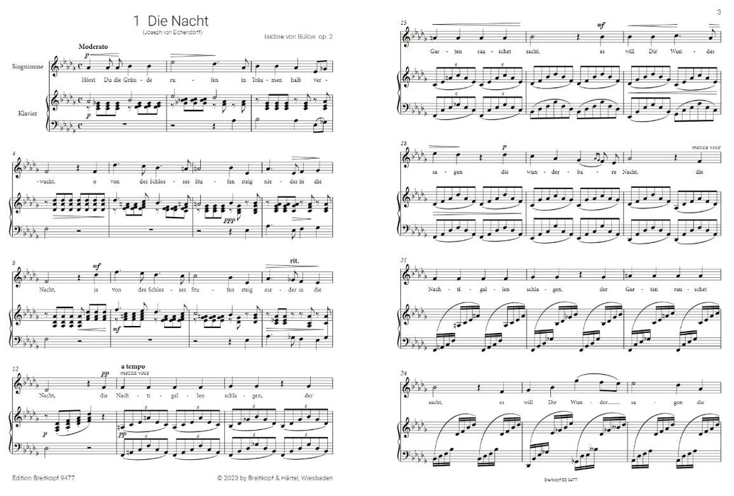 Abendklänge – Nachtgesänge Songs by Women Composers