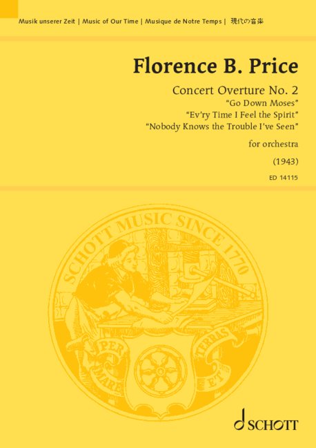 Concert Overture No. 2 Go Down Moses · Ev'ry Time I Feel the Spirit · Nobody Knows the Trouble I've Seen for orchestra